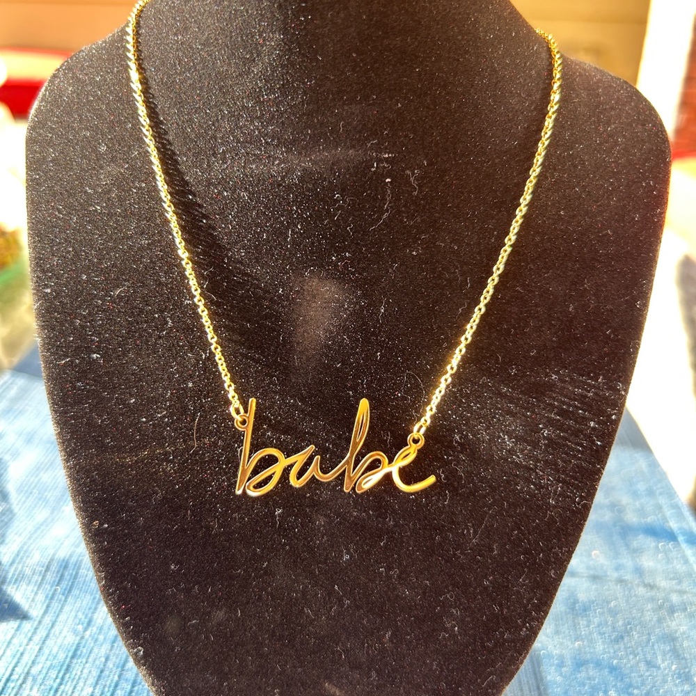 Gold Babe Necklace - Women's Jewelry